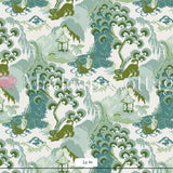 Old Peking Celadon Green Outdoor Fabric by the Yard