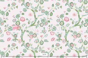 Temple Garden Celadon Outdoor Fabric by the Yard