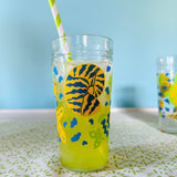 Vintage Sea Life Juice/Tea/Lemonade Carafe with 8 Tumblers, Set of 9