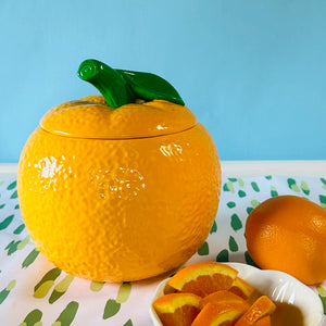 Vintage Orange-Shaped Cookie Jar