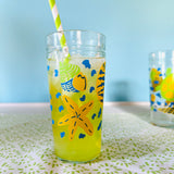 Vintage Sea Life Juice/Tea/Lemonade Carafe with 8 Tumblers, Set of 9