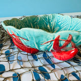 Lobster-Footed Stoneware Bowls, Set of 2.