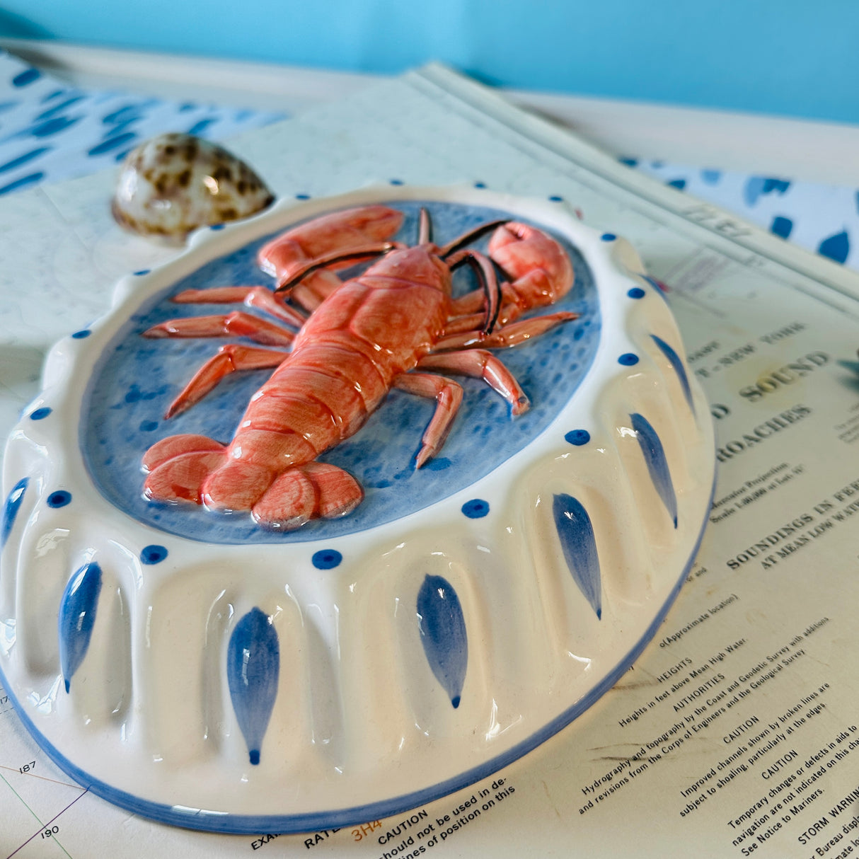 Vintage Ceramic Lobster Mold