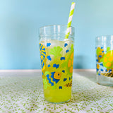 Vintage Sea Life Juice/Tea/Lemonade Carafe with 8 Tumblers, Set of 9