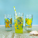 Vintage Sea Life Juice/Tea/Lemonade Carafe with 8 Tumblers, Set of 9