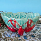 Lobster-Footed Stoneware Bowls, Set of 2.