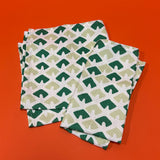 Old Jaipur Meadow Green Dinner Napkins, Set of 2