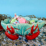 Lobster-Footed Stoneware Bowls, Set of 2.