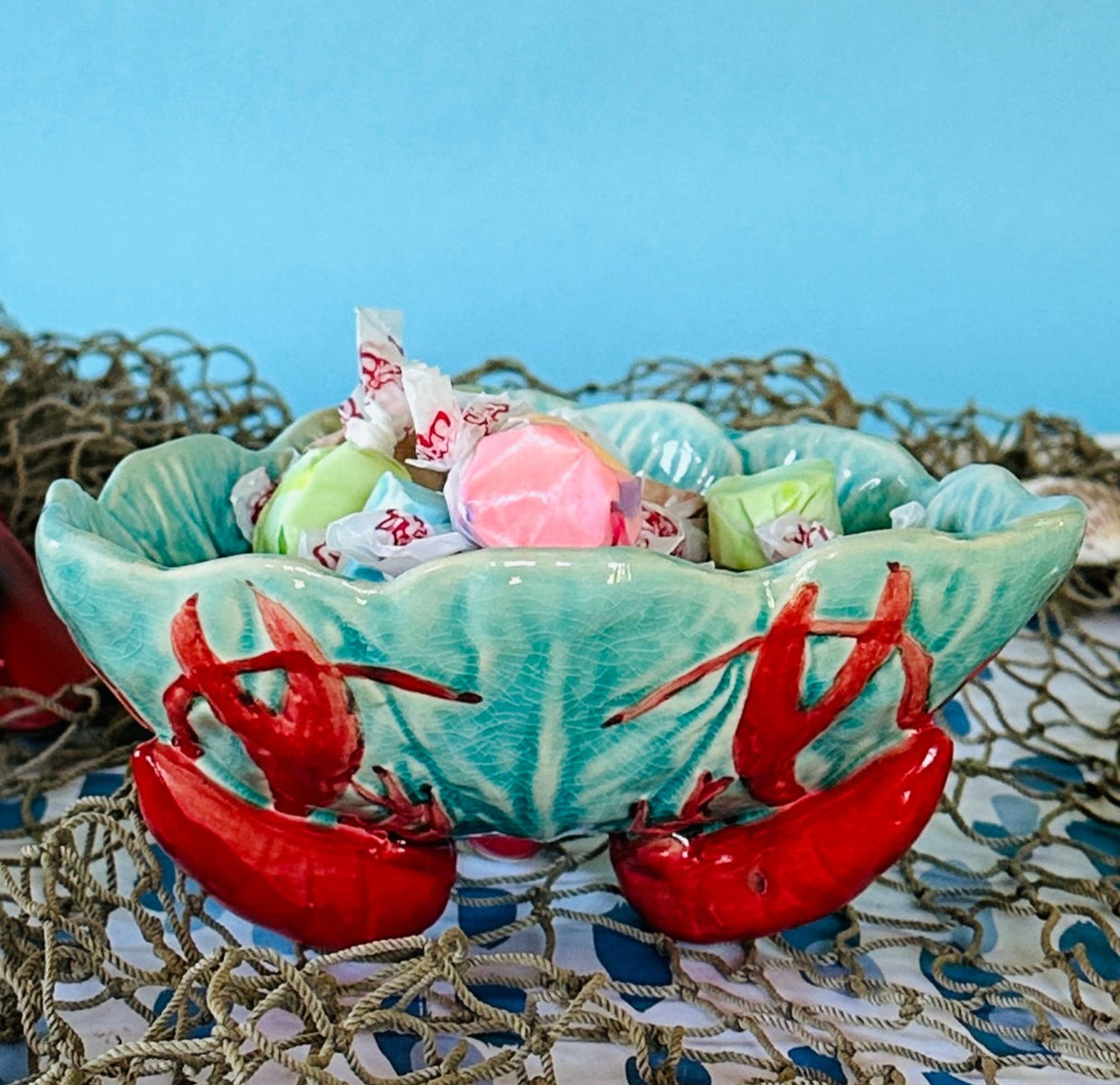 Lobster Footed Stoneware Bowl