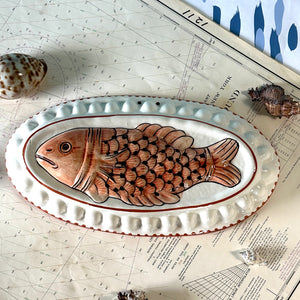 Vintage Ceramic Italian Bonwit Teller Fish Mold