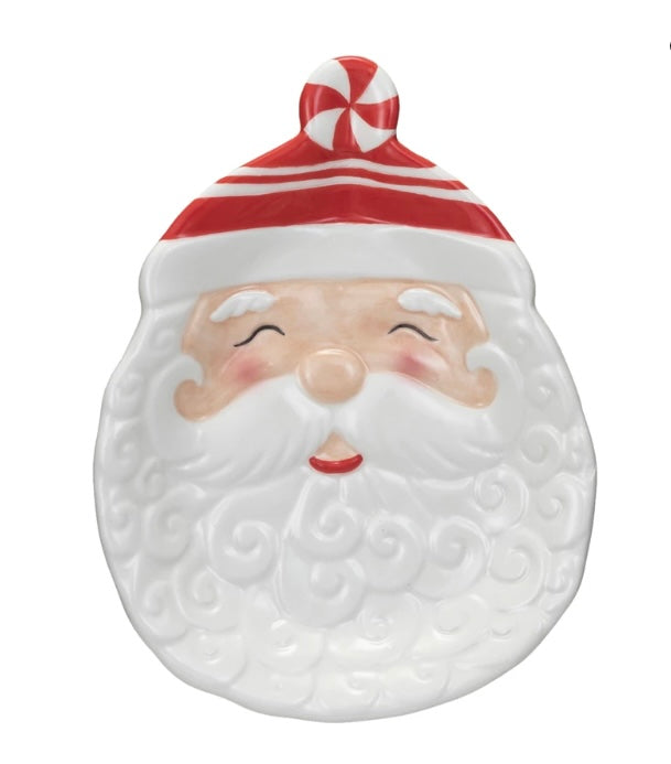 Ceramic Santa Christmas Plate