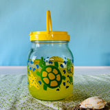 Vintage Sea Life Juice/Tea/Lemonade Carafe with 8 Tumblers, Set of 9