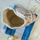 Vintage Ceramic Shell Planter/Cachepot