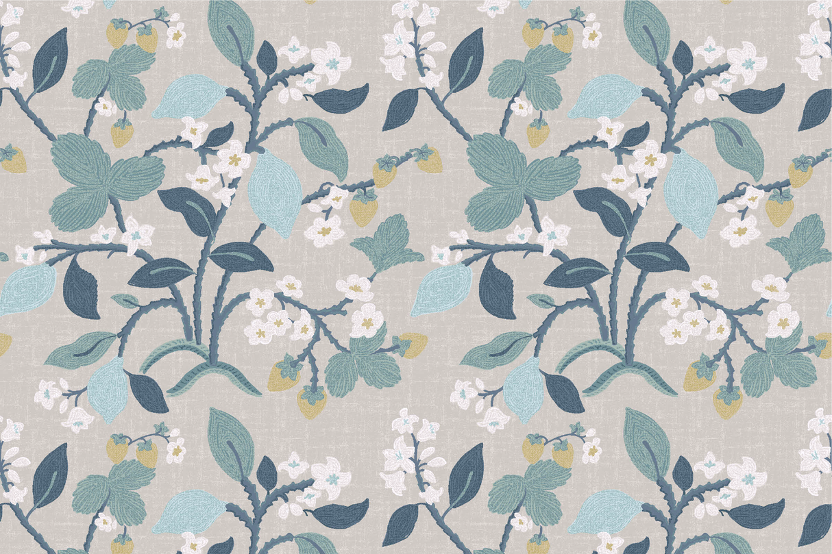 Strawberry Hill Unpasted Wallpaper, 9-yard roll