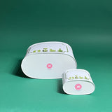 Garden Follies caddy bottom view in large and small on a green background