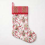 Festive Pagodas Chinoiserie Christmas Stocking