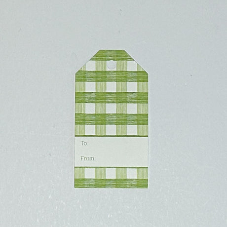 Gin Lane Gift Tags, Pack of 10 - Celery Green