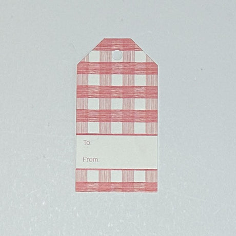 Gin Lane Gift Tags, Pack of 10 - Rhubarb Pink