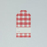 Gin Lane Gift Tags, Pack of 10 - Geranium Red