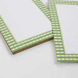luxury notepads from madcap cottage with a gingham border