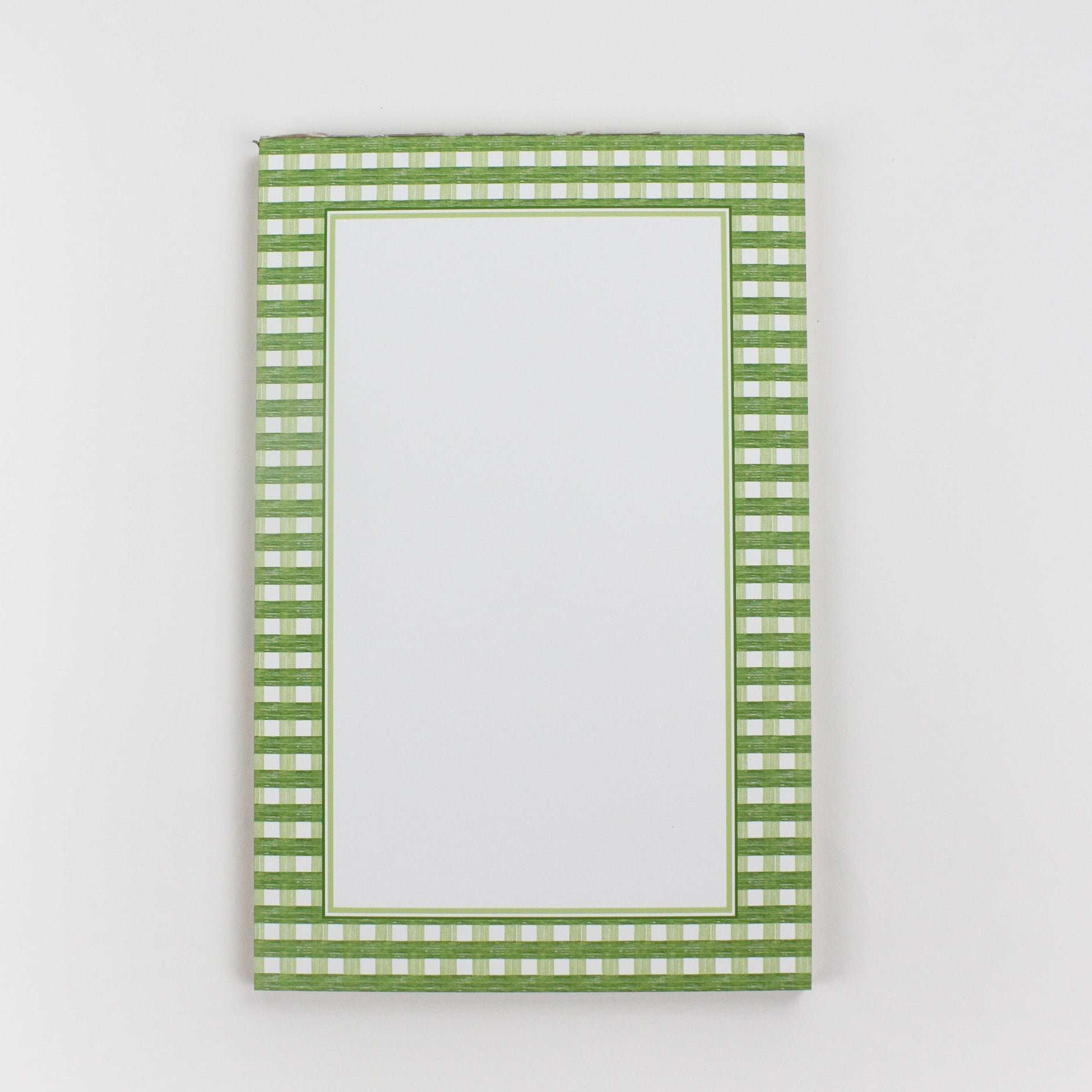 luxury notepads from madcap cottage with a gingham border