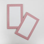 luxury notepads from madcap cottage with a gingham border