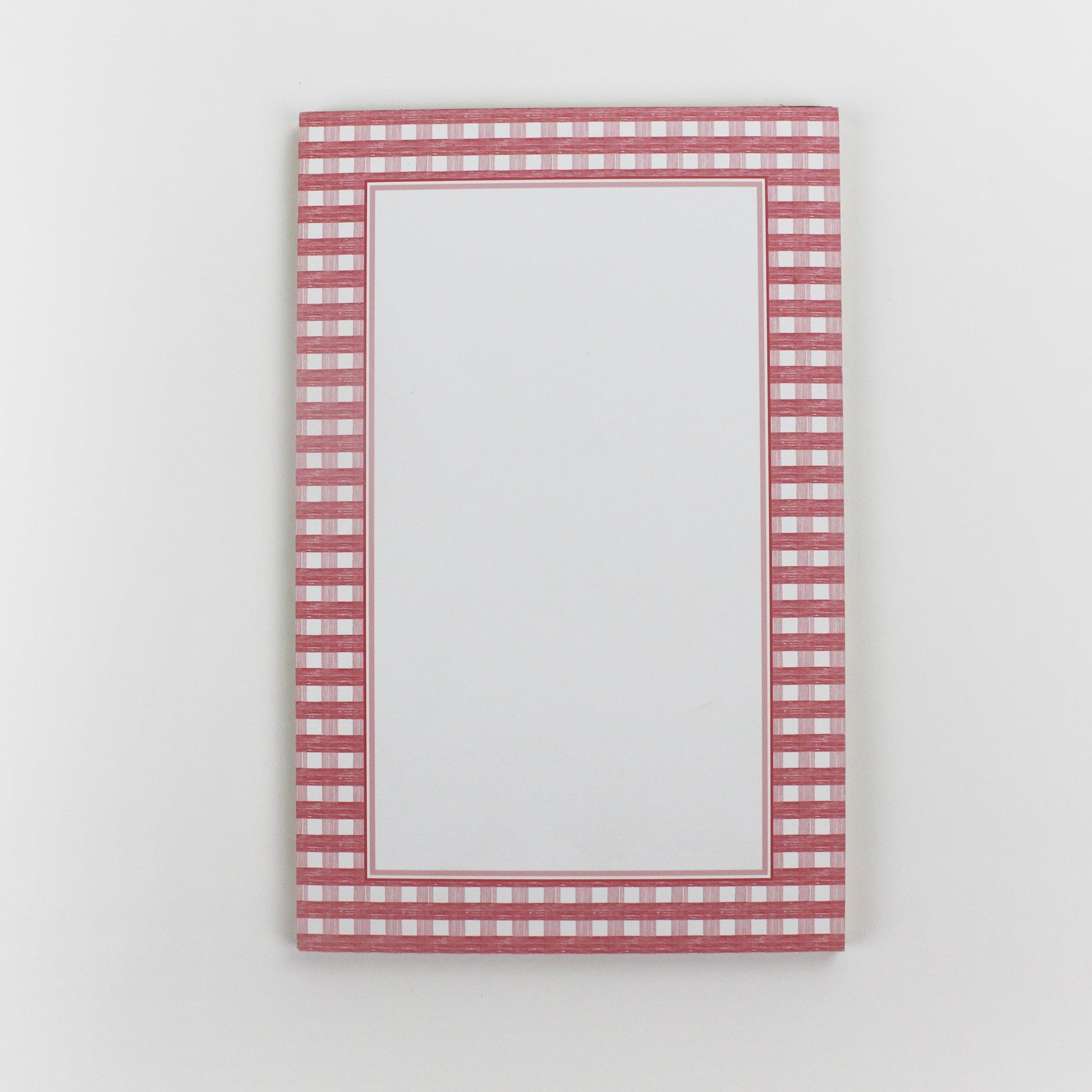luxury notepads from madcap cottage with a gingham border