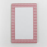 a pink luxury notepad from madcap cottage with a pink gingham border