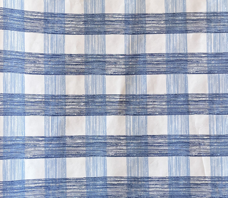 blue gingham wrapping paper 
