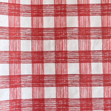 A red gingham wrapping paper 