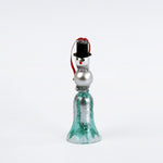 Glass Bell Snowmen christmas Ornament