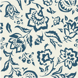 Hampton Court Sea Blue Wallpaper Sample