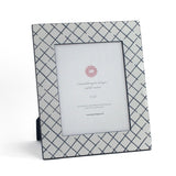 an 8' by 10' Bahama Court hand painted photo frames on a white background