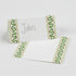 Harbor Trail Paper Place Cards in green shown on a white background