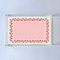 Harbor Trail pink and red with green dash acrylic rectangular tray.