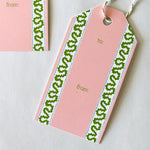 Harbor Trail Pink and Green Gift Tag