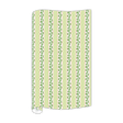 green wrapping paper in fancy stripe patterns