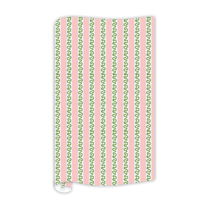 Pink/Green wrapping paper in fancy stripe patterns
