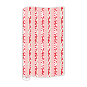 Pink/Red wrapping paper in fancy stripe patterns