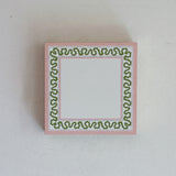 Harbor Trail Square Luxe Notepad - Pink/Green