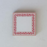Harbor Trail Square Luxe Notepad - Pink/Red