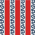 Patterned wallpepr with red, white, and blue stripes