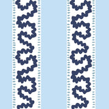 Harbor Trail Navy Sky Blue Outdoor Fabric by the Yard