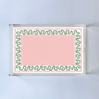 Harbor Trail Acrylic Tray Pink With Red