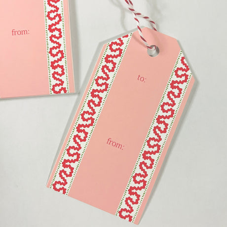Harbor Trail Pink and Red Gift Tags