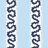 harbor trail blue and white fabric by madcap cottage featuring light blue and white stripes with a light blue squiggle motif on the white stripe