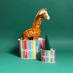 Holiday Sparkle Christmas, filled duo of caddies in large and small on a green background
