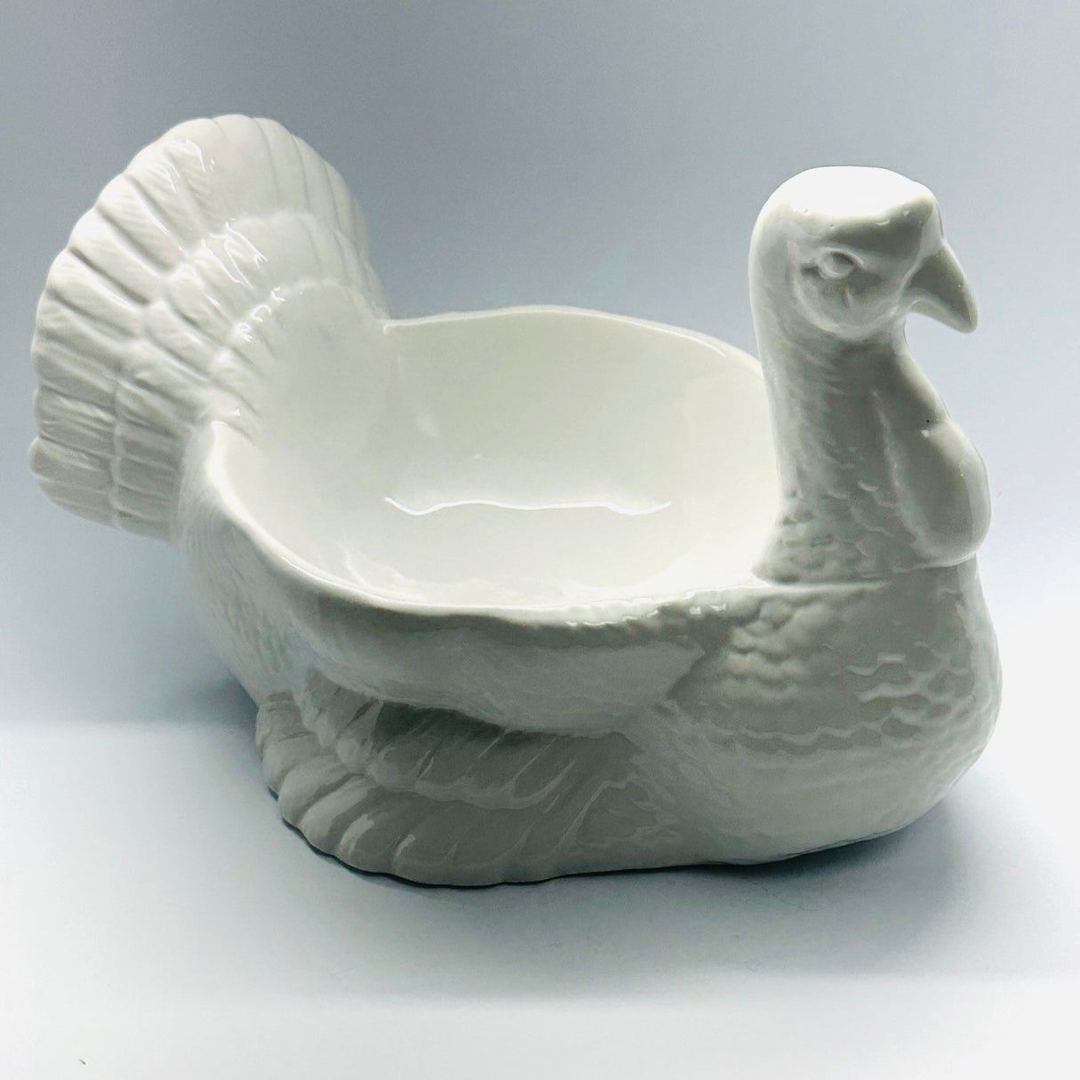 Vintage Ceramic Turkey Centerpiece Bowl