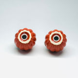 Vintage Ceramic Pumpkin Salt and Pepper Shakers, Set of 2