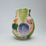 Vintage Carrots/Onion/Radishes Articulated Ceramic Pitcher